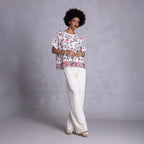 Embroidered Kimono Top