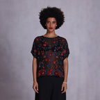 Embroidered Kimono Top