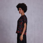 Embroidered Kimono Top