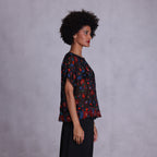 Embroidered Kimono Top