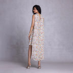 Draped detail on cambric shift dress
