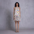  Payal Jain Petunia cambric and georgette halter dress