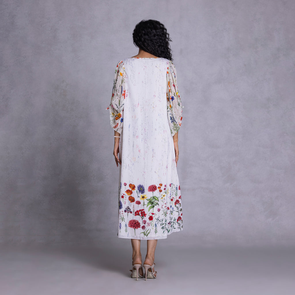 Lavender Boat Neck Dress