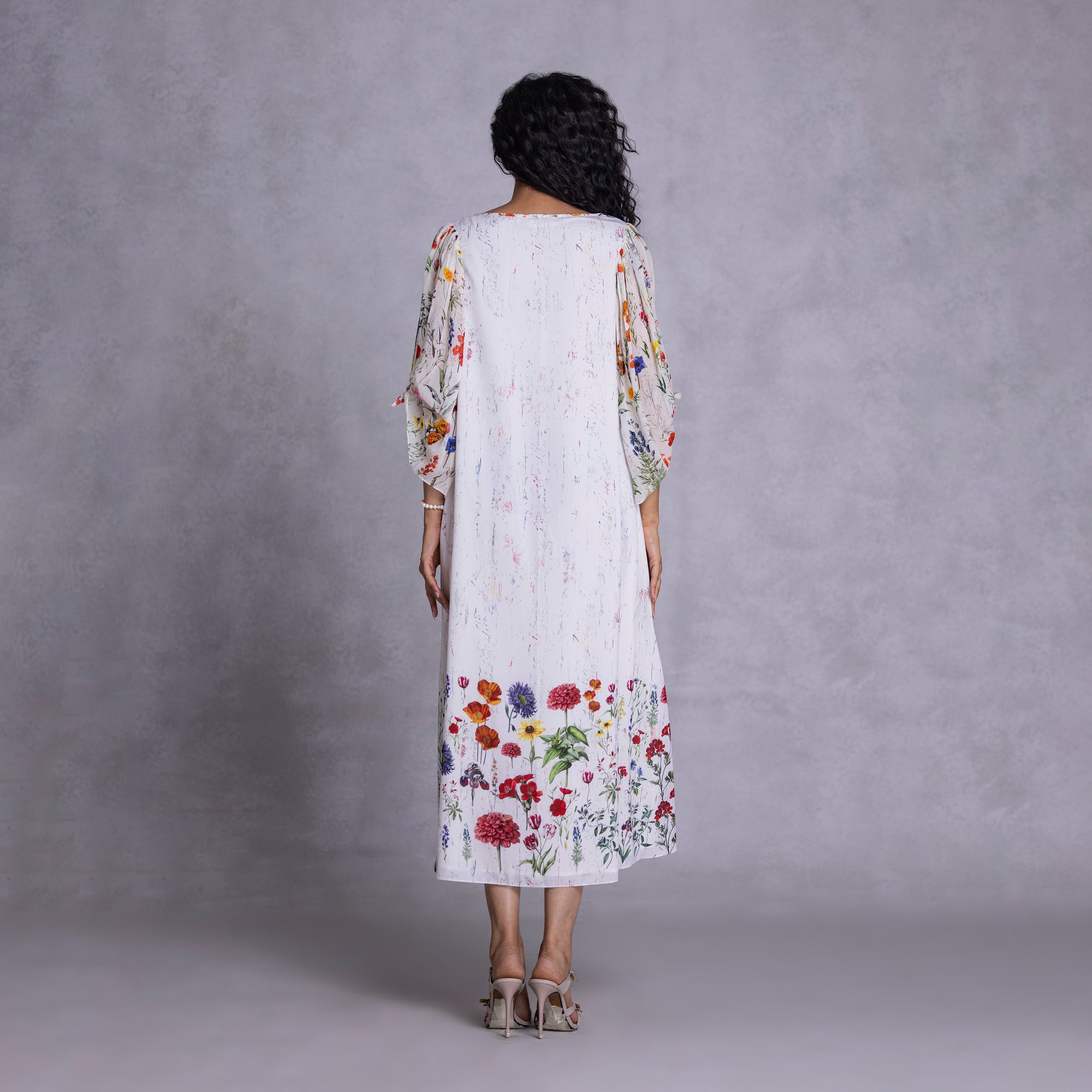 Lavender Boat Neck Dress