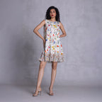 Payal Jain Zinnia cambric and georgette shift dress
