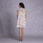 Shift dress with side pockets and relaxed silhouette
