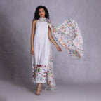Iris Dress With Drape
