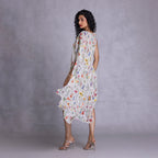 Front-lined shift dress showing clean structure
