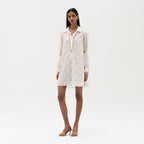 Annette Embroidered Shirt Dress