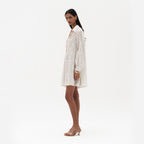 Annette Embroidered Shirt Dress