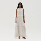 Erin Long Embroidered Dress