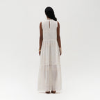 Erin Long Embroidered Dress