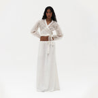 Sylvie Chikankari Wrap Top