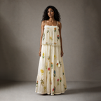 Eugenia Tiered Embroidered Skirt
