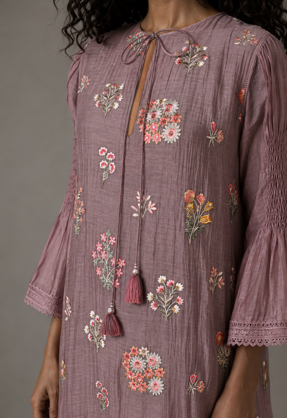 Bohemian Folk Maxi Dress