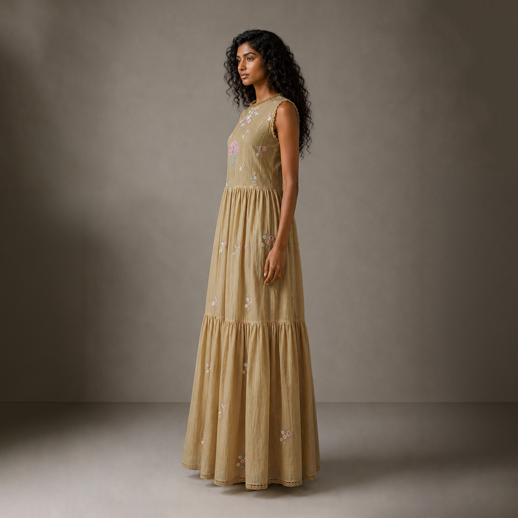 Sunlit Garden Maxi Dress