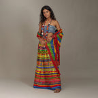 Elisa Border Maxi Skirt Jungle Trail