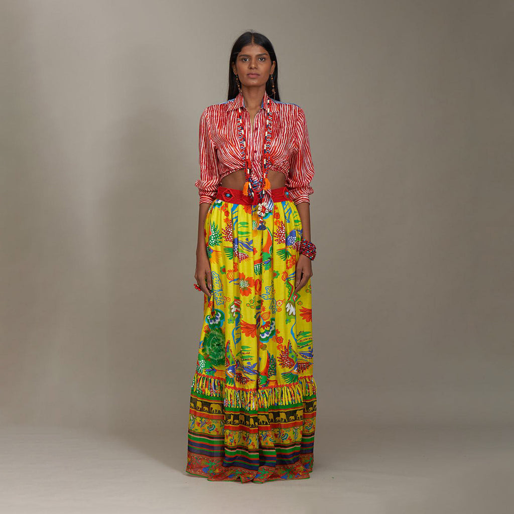 Elsie Poet's Shirt Shibori Multicolor