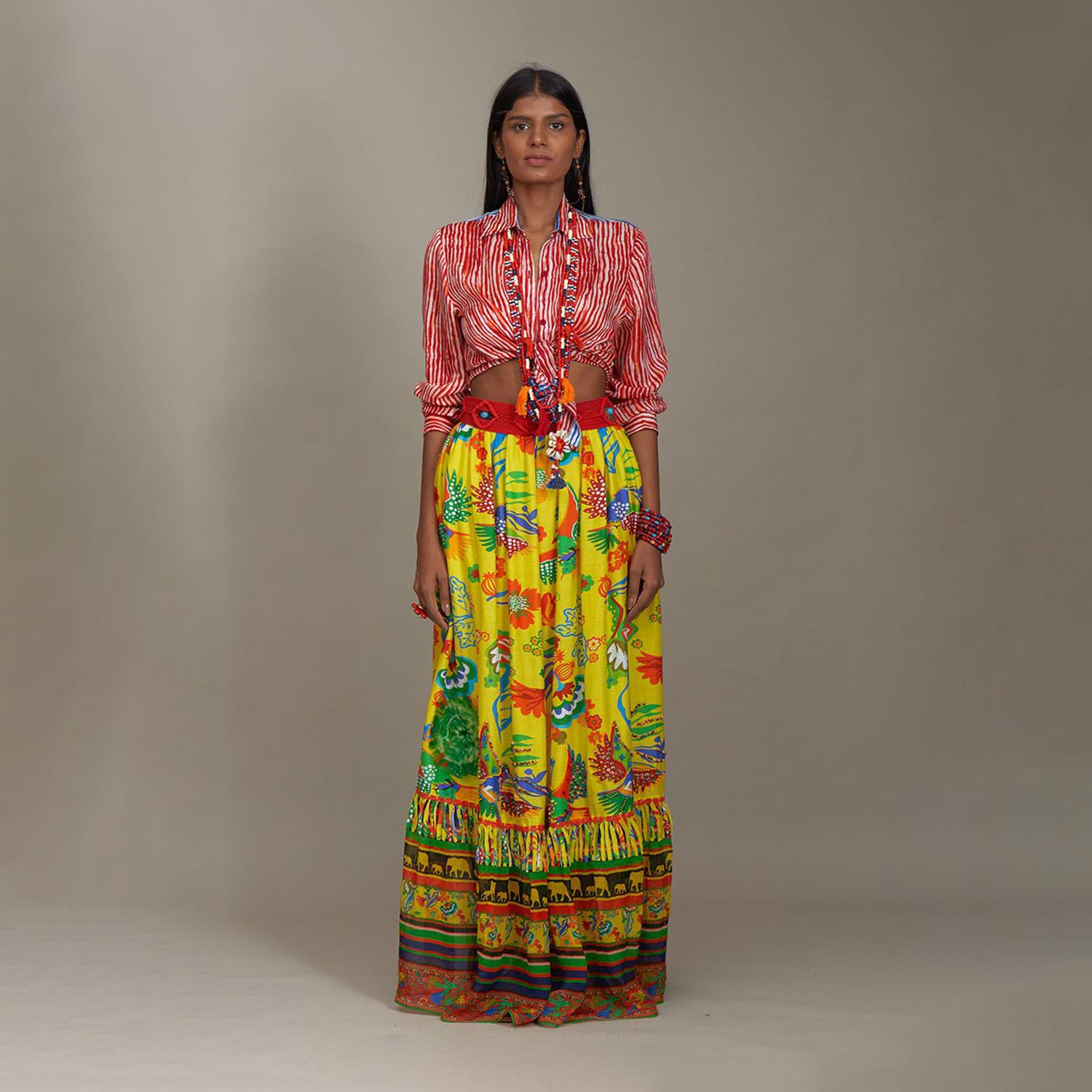 Elsie Poet's Shirt Shibori Multicolor