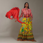 Elsie Poet's Shirt Shibori Multicolor
