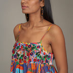 Hayden Baby Doll Corset Top Forest Wonderland