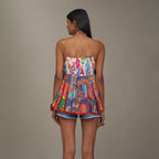 Hayden Baby Doll Corset Top Forest Wonderland