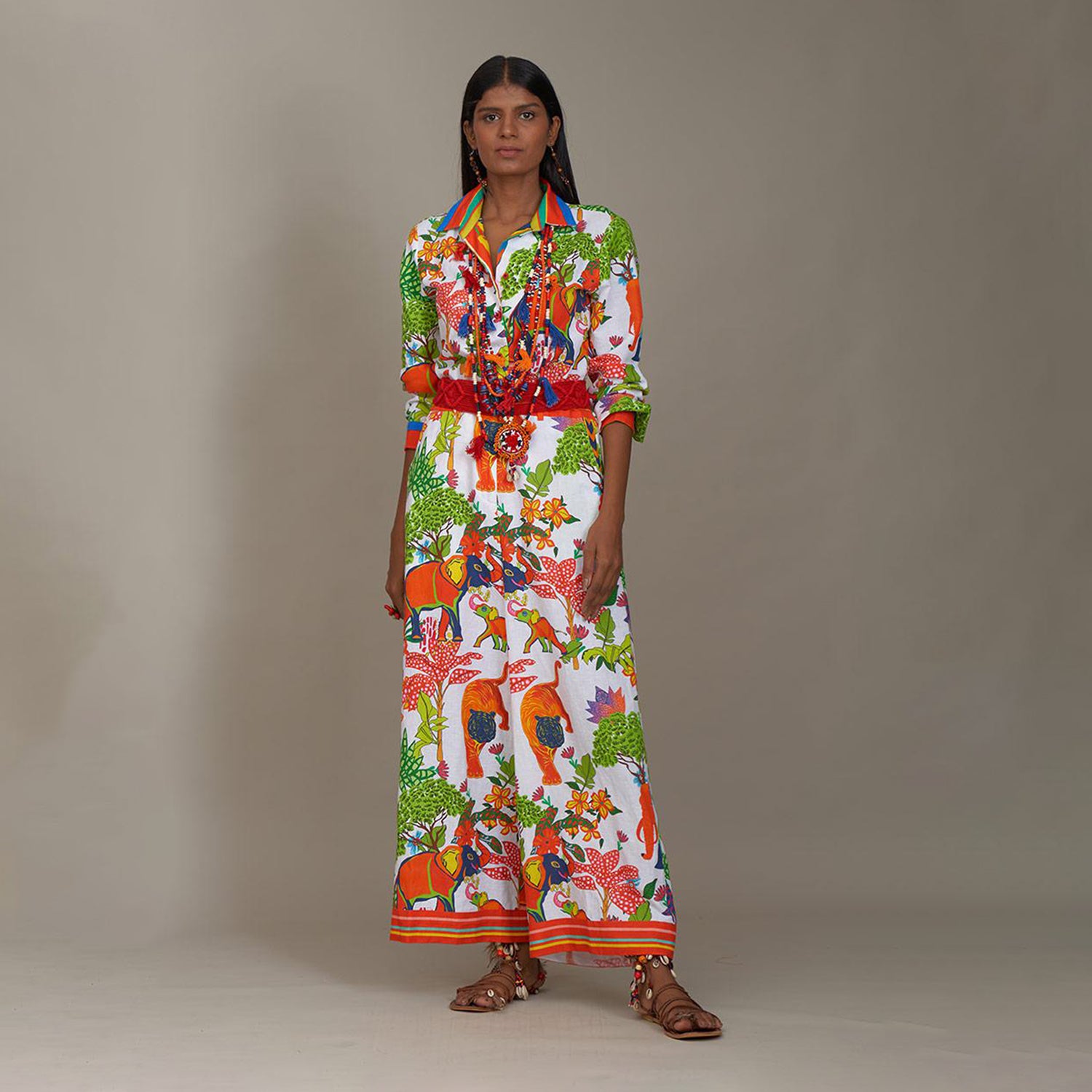 Kayla Cargo Workall Jumpsuit Jungle Trail