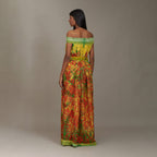 Lilliana Sundress Off Shoulder Dress Shibori Multicolor