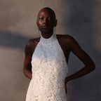 Gossamer Night – Jeweled Guipure Lace Gown