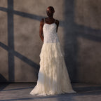 Moonbeam Mirage – Layered Tulle Corset Gown