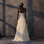 Moonbeam Mirage – Layered Tulle Corset Gown