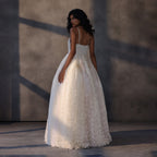 Lunar Serenade – Textured Taffeta Corset Dress