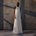 Ivory Dawn – Crystal Beaded Lace Shift Gown
