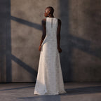 Ivory Dawn – Crystal Beaded Lace Shift Gown