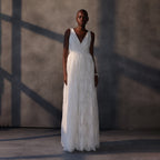 Aurora Mystique – Chantilly Lace Crystal Gown