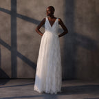 Aurora Mystique – Chantilly Lace Crystal Gown