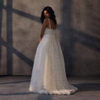 Ivory Eclipse – Handcrafted Taffeta Gown