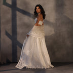 Frosted Petals – Voluminous Cutwork Lace Skirt