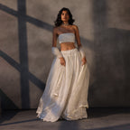 Frosted Petals – Voluminous Cutwork Lace Skirt