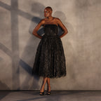 Eclipse Bloom – Corset Lace Dress