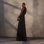 Veil of Shadows – Guipure Lace Gown