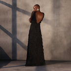 Veil of Shadows – Guipure Lace Gown