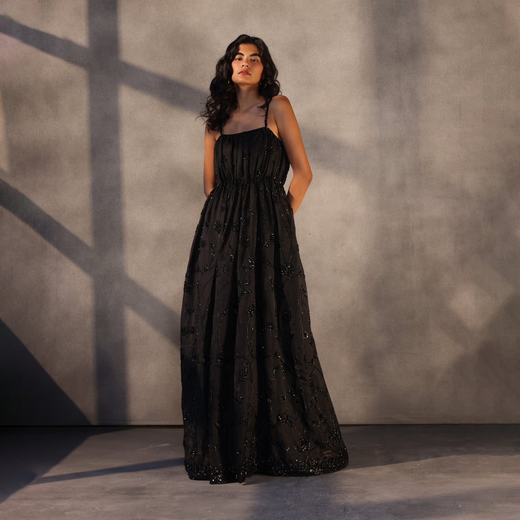 Eclipse Serenity – Beaded Taffeta Gown Among