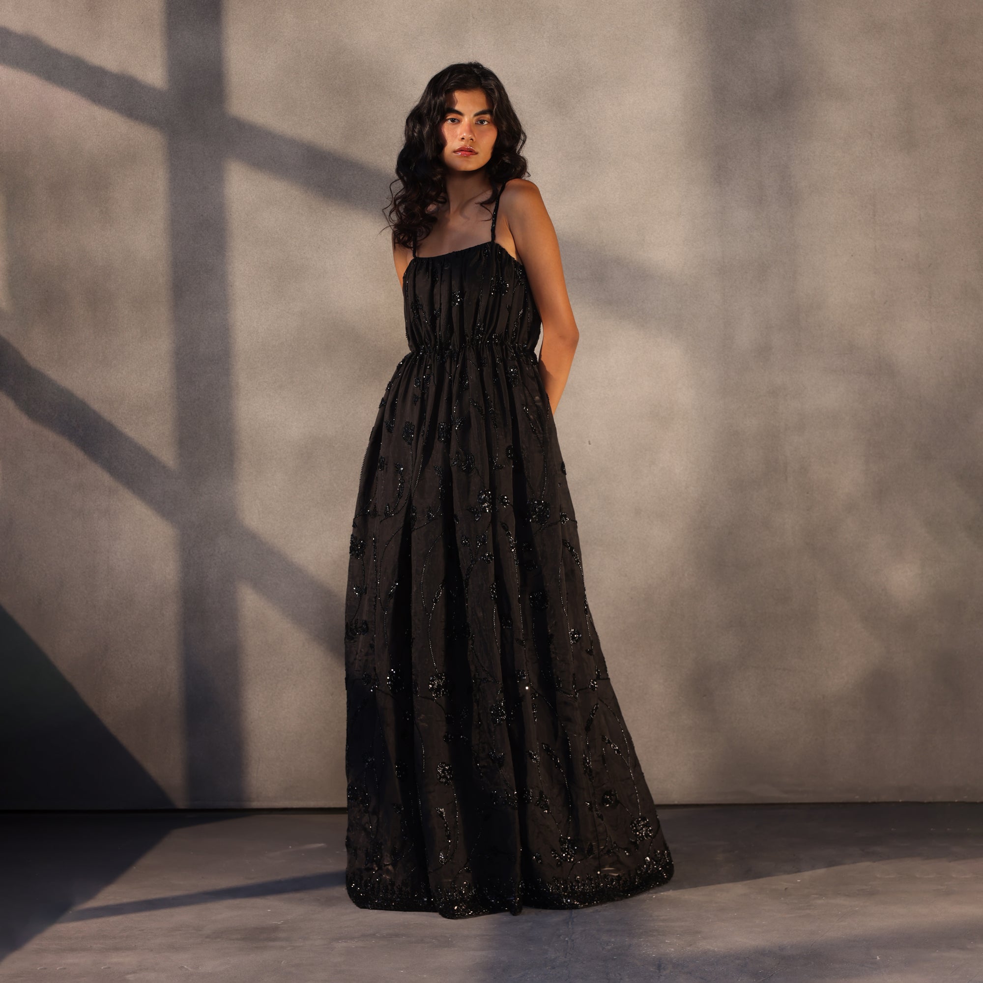 Eclipse Serenity – Beaded Taffeta Gown Among