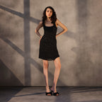 Midnight Sonnet - Silk Georgette Shift Dress