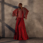 Scarlet Illusion – Ruby Lace Cape