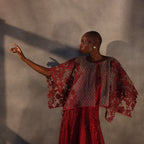 Scarlet Illusion – Ruby Lace Cape