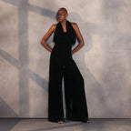 Emerald Embrace Velvet Jumpsuit