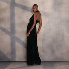 Emerald Embrace Velvet Jumpsuit