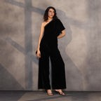 Obsidian Veil – Velvet Jumpsuit